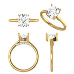 WYN Art Deco Lux | Cushion (Elongated) Solitaire Ring