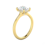 WYN Hidden Halo | Cushion (Elongated) Solitaire Ring