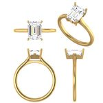 WYN Art Deco | Emerald Cut Solitaire Ring