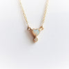 Ariya | 4 mm Heart Australian Opal and Bezel Set Diamond Drop in 14K - Emi Conner Jewelry 