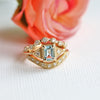 Carrie | Emerald Cut Aquamarine