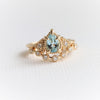 Carrie | Pear Cut Aquamarine