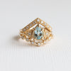 Carrie | Pear Cut Aquamarine