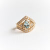 Carrie | Pear Cut Aquamarine