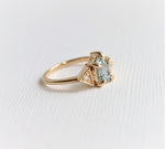 Carrie | Pear Cut Aquamarine