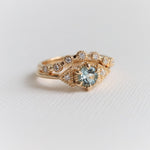 Carrie | Round Cut Aquamarine