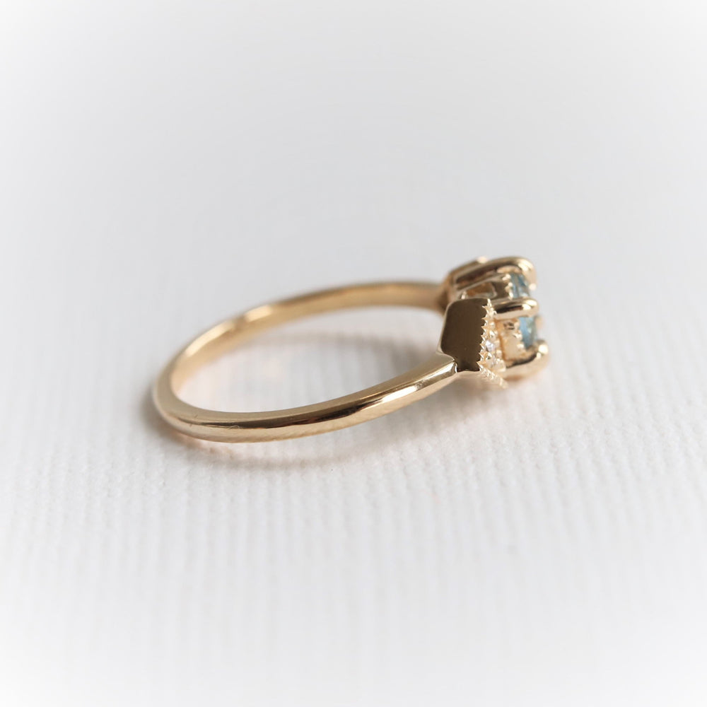 Carrie | Round Cut Aquamarine