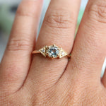 Carrie | Round Cut Aquamarine