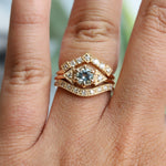 Carrie | Round Cut Aquamarine
