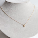 ROSE Necklace No.3 | 14K Rose With Diamond Necklace