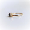 Brie | 14K Heart Black Onyx & Moissanite Cluster Ring - Emi Conner Jewelry 