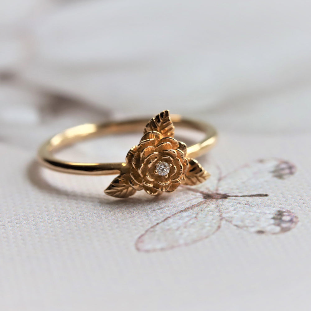 ROSE Ring | 14K Rose Ring WITHOUT the Rose Bud