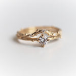 Acacia | Twig Diamond Curve Band - Emi Conner Jewelry 