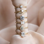 Acacia | 7 mm Round Moissanite Twig Engagement Ring - Emi Conner Jewelry 