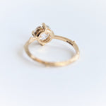 Acacia | 7 mm Round Moissanite Twig Engagement Ring - Emi Conner Jewelry 