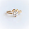 Acacia | 7 mm Round Moissanite Twig Engagement Ring - Emi Conner Jewelry 