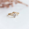 Acacia | 7 mm Round Moissanite Twig Engagement Ring - Emi Conner Jewelry 