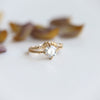 Acacia | 7 mm Round Moissanite Twig Engagement Ring - Emi Conner Jewelry 