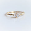 Acacia | 6 x 4 mm Emerald Cut Moissanite Twig Engagement Ring - Emi Conner Jewelry 