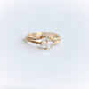 Acacia | 6 x 4 mm Emerald Cut Moissanite Twig Engagement Ring - Emi Conner Jewelry 