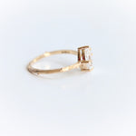 Acacia | 8 x 6 mm Oval Moissanite Twig Engagement Ring - Emi Conner Jewelry 