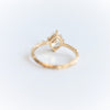 Acacia | 8 x 6 mm Oval Moissanite Twig Engagement Ring - Emi Conner Jewelry 