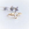 Acacia | 8 x 6 mm Oval Moissanite Twig Engagement Ring - Emi Conner Jewelry 