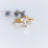 Acacia | 8 x 6 mm Oval Moissanite Twig Engagement Ring - Emi Conner Jewelry 