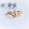 Acacia | 7x5 mm Pear Cut Moissanite Twig Engagement Ring - Emi Conner Jewelry 