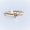 Acacia | 4 mm Round Moissanite Twig Engagement Ring - Emi Conner Jewelry 