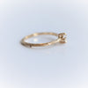 Acacia | 4 mm Round Moissanite Twig Engagement Ring - Emi Conner Jewelry 