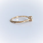 Acacia | 4 mm Round Moissanite Twig Engagement Ring - Emi Conner Jewelry 