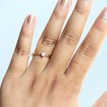 Acacia | 4 mm Round Moissanite Twig Engagement Ring - Emi Conner Jewelry 