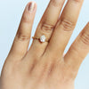Acacia | 7x5 mm Pear Cut Moissanite Twig Engagement Ring - Emi Conner Jewelry 