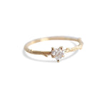 Acacia | 4 mm Heart Moissanite Twig Engagement Ring