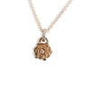 ROSE Necklace No.2 | 14K Rose With Diamond Necklace - Emi Conner Jewelry 