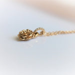 ROSE Necklace No.2 | 14K Rose With Diamond Necklace - Emi Conner Jewelry 