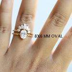 Empress Crown No.4 | Mixed Shape Diamond Contour Band - Emi Conner Jewelry 