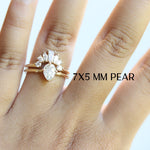 Empress Crown No.4 | Mixed Shape Diamond Contour Band - Emi Conner Jewelry 