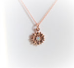 14K Sunflower Australian Opal Necklace - Emi Conner Jewelry 
