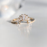 Empress Crown No.4 | Mixed Shape Diamond Contour Band - Emi Conner Jewelry 