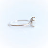 AVA | Pear 9 x 6 mm Charles & Colvard Moissanite® Cathedral Style Solitaire Ring - Emi Conner Jewelry 