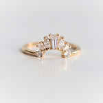 Empress Crown No.4 | Mixed Shape Diamond Contour Band - Emi Conner Jewelry 