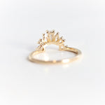 Empress Crown No.4 | Mixed Shape Diamond Contour Band - Emi Conner Jewelry 