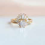 Empress Crown No.4 | Mixed Shape Diamond Contour Band - Emi Conner Jewelry 