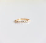 LUCIA | 11-Stone 1/3 ct. tw. Floating Diamond Wedding Ring - Emi Conner Jewelry 