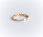 LUCIA | 11-Stone 1/3 ct. tw. Floating Diamond Wedding Ring - Emi Conner Jewelry 