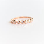 LUCIANA | 9-Stone 1/4 ct. tw. Bezel Set Diamond Wedding Ring - Emi Conner Jewelry 