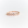 LUCIANA | 9-Stone 1/4 ct. tw. Bezel Set Diamond Wedding Ring - Emi Conner Jewelry 