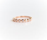 LUCIANA | 9-Stone 1/4 ct. tw. Bezel Set Diamond Wedding Ring - Emi Conner Jewelry 